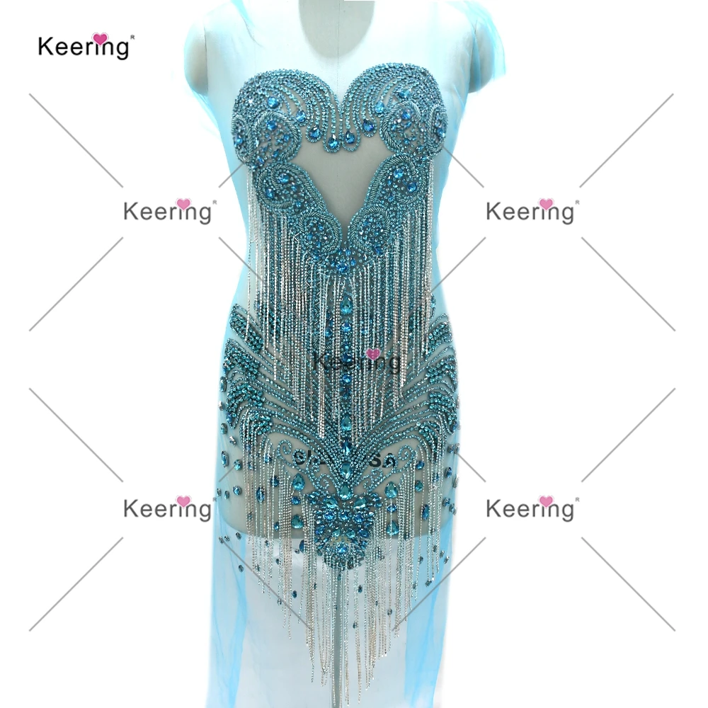 

Элегантная модная панель с лифом и аппликацией со стразами для свадебного платья, горячая распродажа, украшение WDP-620