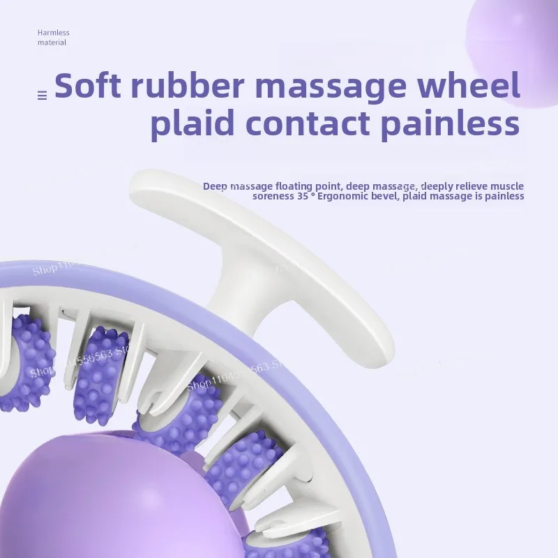 أسطوانة تدليك العضلات الكهربائية على شكل حلقة، مدلك ساق محمول لليوجا واللياقة البدنية والتخسيس وعلاج الأنسجة العميقة، عضلة محمولة