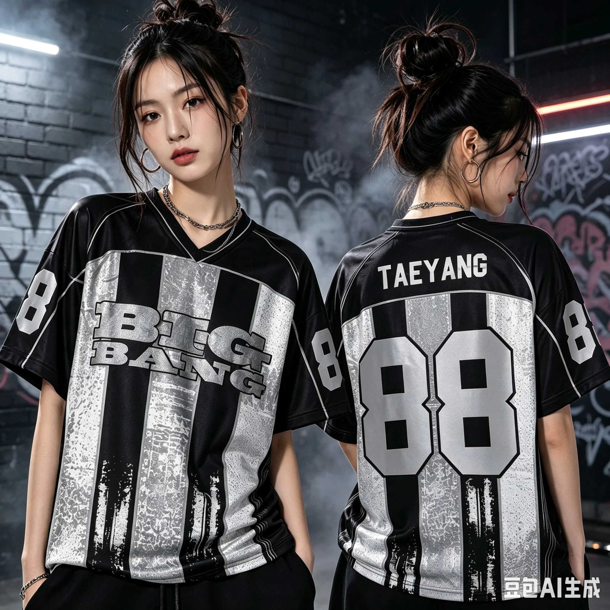 Women 20th Anniversary 2026 World Tour Mixed Mesh Jersey Concert G-Dragon Fans Jersey T-Shirt Short Sleeve Men Beach T-Shirt