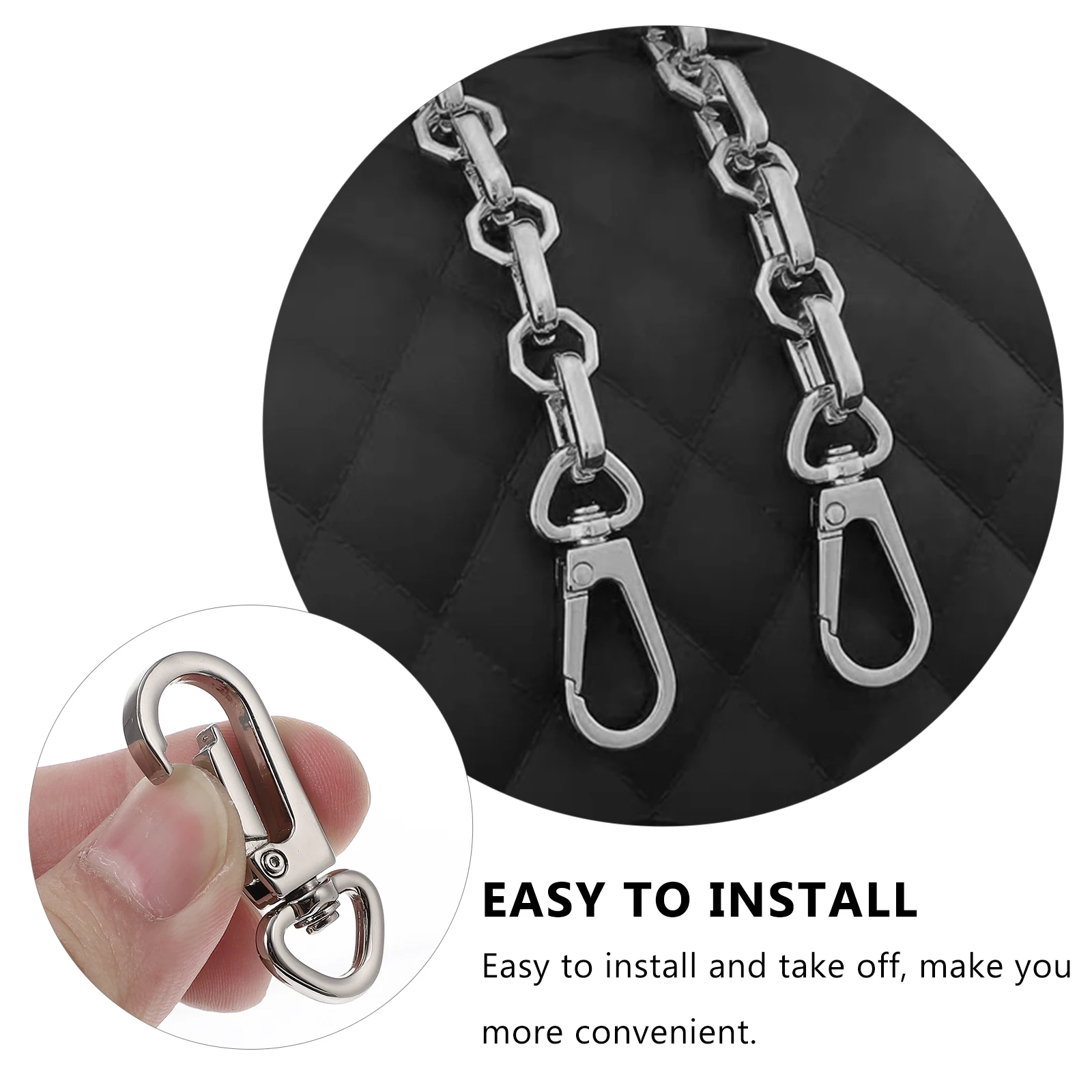 

10pcs Metal Snap Hook For Bag Diy Claw Clasp Durable Multi-Purpose Claw Clasp Strong Closure Crafts Accessories
