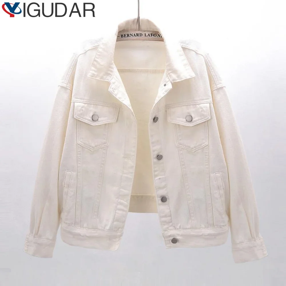

Куртки для женщин, джинсовые пальто, модная одежда, повседневная винтажная элегантная уличная одежда на весну и осень, женская одежда, новая верхняя одежда