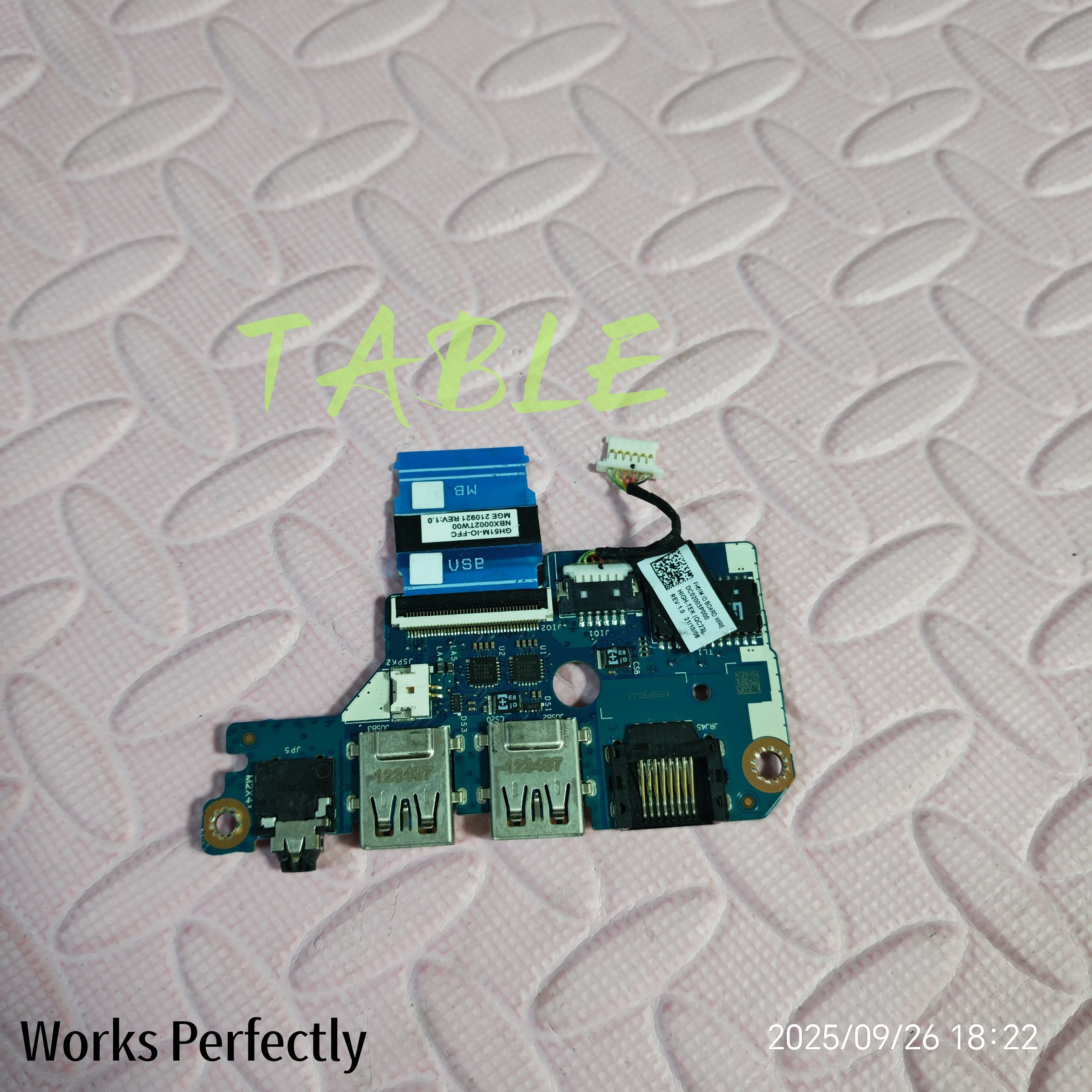 

FOR ACER N20C1 AN515-57 USB AUDIO WLAN ETHERNET BOARD W CABLE GS51Z LS-K851P