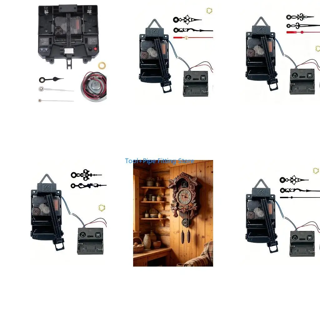 F92B Completing Plastic Pendulum Clock Repair Set with Quartzs Movement Hands and Music Chimes Box for Crafting Unique Clock