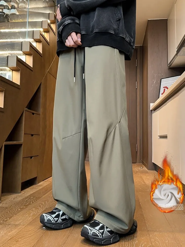 

Мужские зимние водонепроницаемые брюки с флисовой подкладкой для активного отдыха, походов и работы, повседневные, прямого кроя, комфортные, с хорошей драпировкой