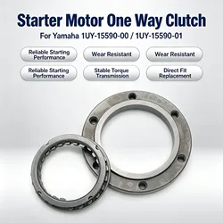 스타터 모터 편도 클러치 Yamaha Grizzly 350 400 550 660 700 450 Rhino 660 700 Kodiak 400 450 1UY-15590-00 5KM-15590-00