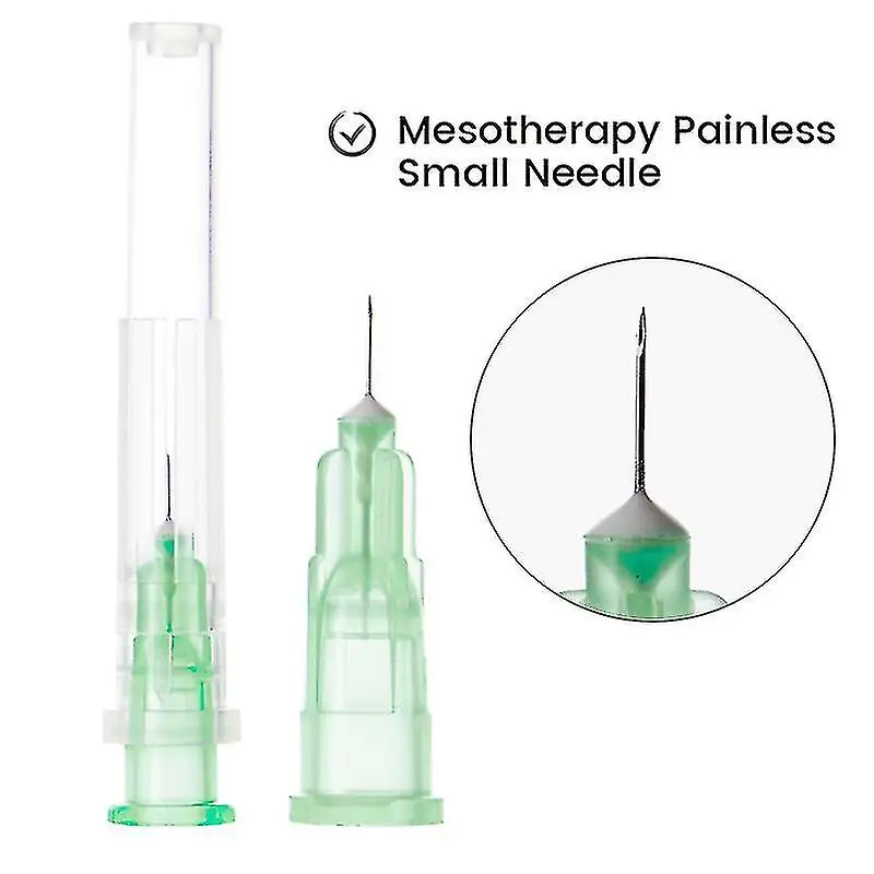 50pcs  32G 4mm 6mm 13mm Painless Small Needle Irrigator Eyelid Tool Parts For Teeth Syringes