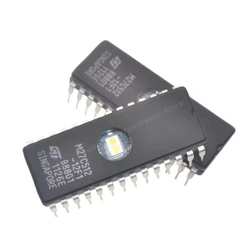 5/10Pcs/Lot  M27C512-12F1 M27C512 27C512 M27C512-15F1L DIP-28  EPROM IC CHIPS Drive IC
