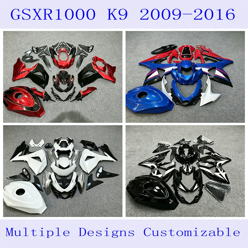 4 Gift new ABS cowling kit for Suzuki GSXR1000 K9 2009 10 11 12 13 14 15 2016 car accessories with tank cover can be customized