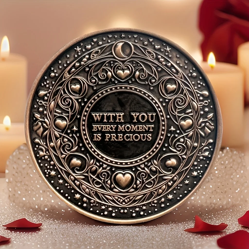 عملة الحب الوردية التذكارية للعملة التذكارية التي تعبر أعمقًا لعشاق حبك #2