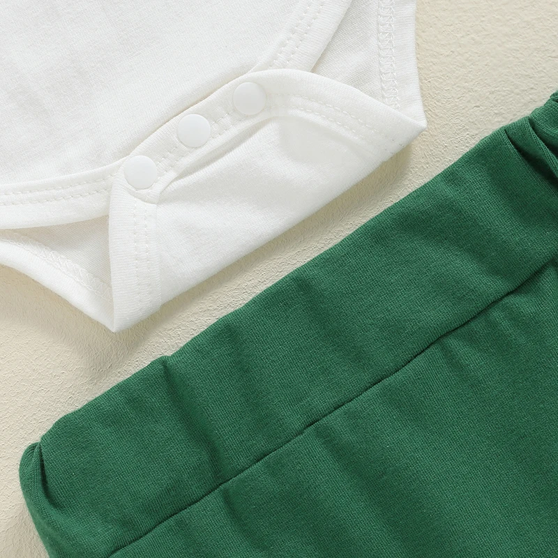 Tenues de golf pour bébés garçons, barboteuse brodée à manches courtes, ensemble pantalon et chapeau, vêtements pour nouveau-nés, 3 pièces, 2024-04-25