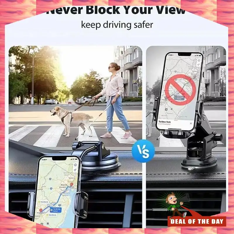 24-Hour Delivery AUTOP 360° Rotatable Car Phone Holder For Dashboard And Windshield Suction Cup Cell Phone Mount Navigation Brac