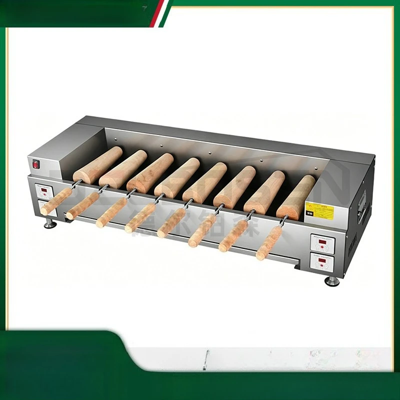 Oven, gas, electricity, internet-famous automatic rotating cake ice cream, wooden handle bread machine