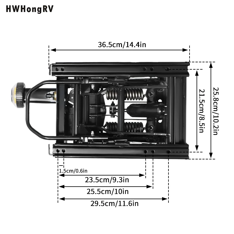 농업용 차량 시트 댐핑 베이스, 전면 충격 조절 핸들 포함, 트럭 및 농기계용 중장비 서스펜션