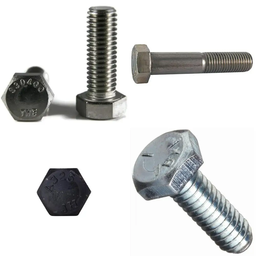 مسامير غطاء رأس سداسية ملولبة بالكامل من الفولاذ المقاوم للصدأ، 3/8-16 × 1-3/4، 50 عبوة، 18-8 مسامير من سبائك للتثبيت المتين