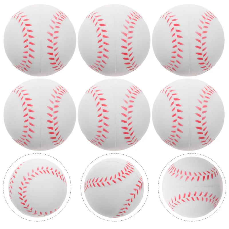 12pcs PU Baseball Soft Sponge Ball Toy Outdoor Sport Practice Trainning Base Ball bambini decompressione Indoor Outdoor Toy Ball