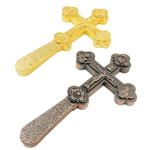 New Orthodox Church Cross Jesus Crucifix  Ddecoration Christian Decor Russian Religious Orthodox Church Supplies cruces colgante