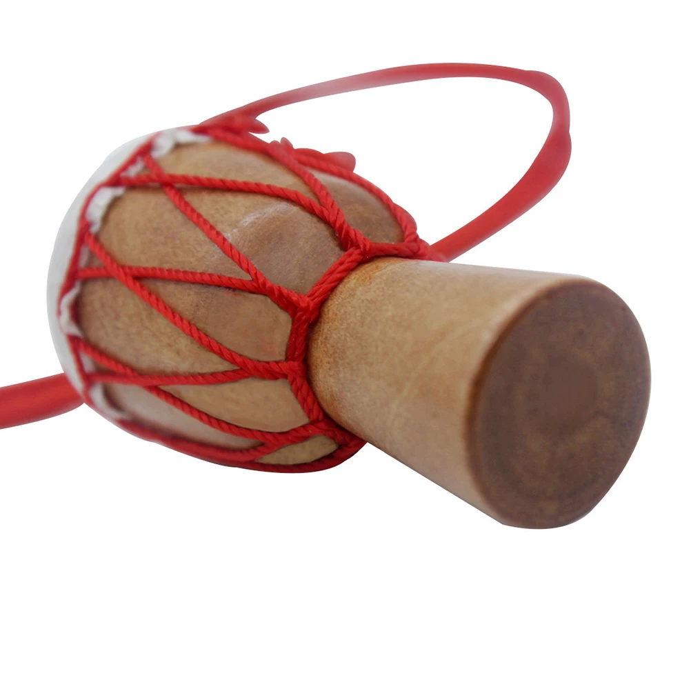 

African Drum Necklace Handmade Wood Mini Djembe Percussion Instrument Traditional African Hand Drum Decor Kids Gift Mini