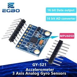 1PCS EGBO GY-521 GY521 MPU 6050 MPU6050 MPU 6050 Module 3 Axis Analog Gyro Sensor + Accelerometer for arduino DIY KIT