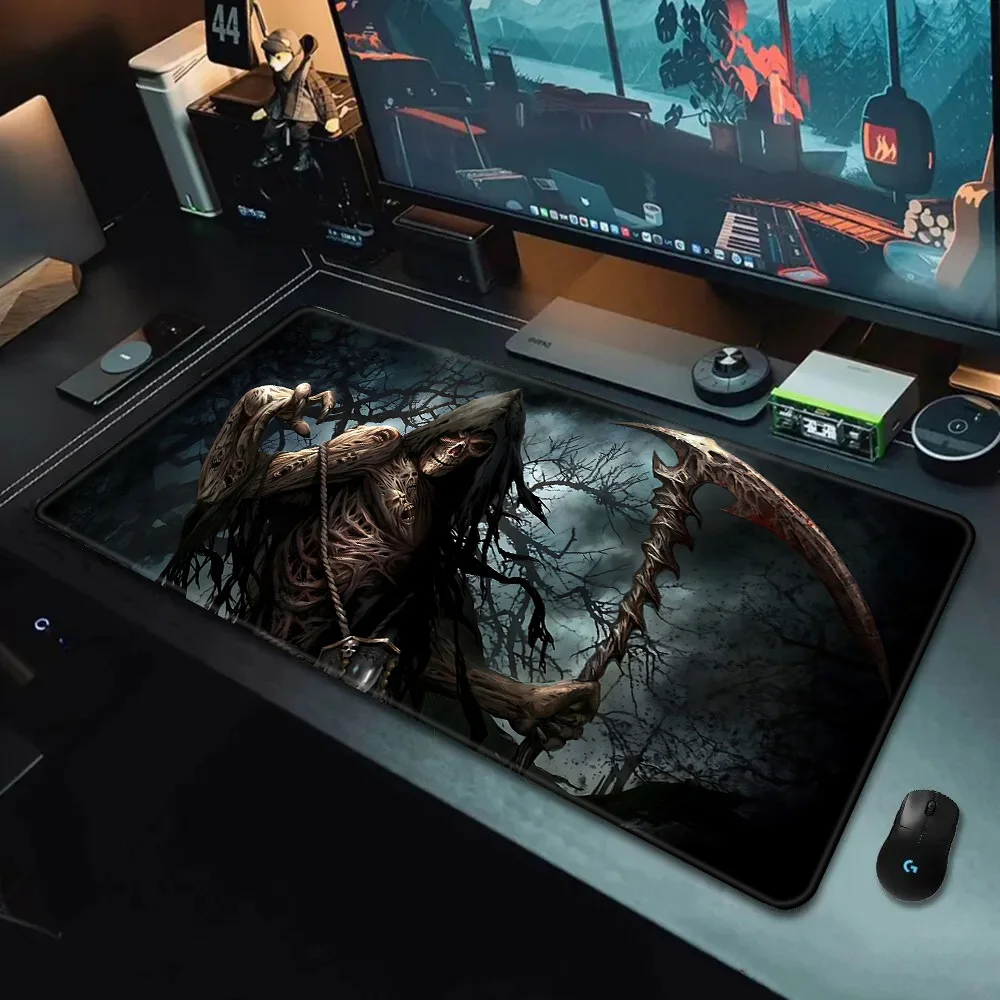 Deadly Death Scythe Mousepad HD Printing Computer Gamers Locking Edge Non-slip Mouse Pad XXL90x40cm Keyboard PC Desk Pad