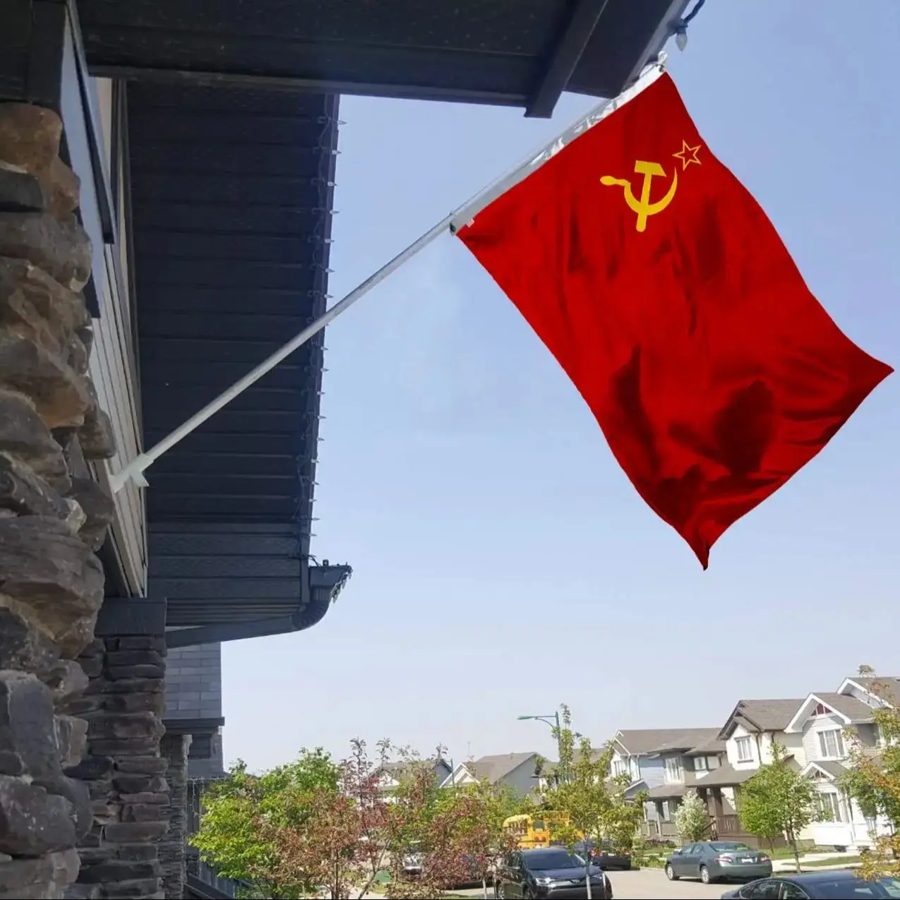 Red CCCP Flag 90x150CM Union of Soviet Socialist Republics 3x5fts Super-Poly Indoor Outdoor USSR Country Russian Banner