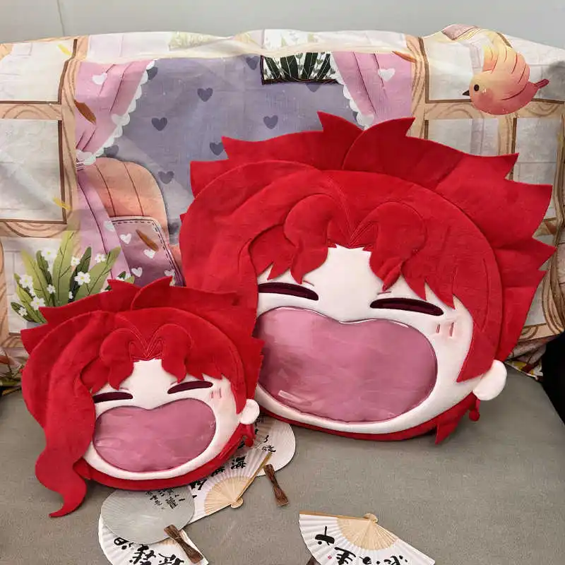 

Kakyoin Noriaki Plush Cartoon Big Mouth Transparent itabag Zipper Backpack Kawaii Messenger Bags Shoulder Bag Gift
