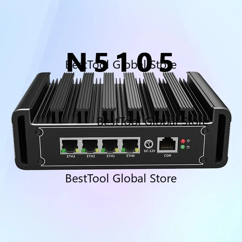 N5105 All In One Industrial Computer Ros 4X I-ntel Barebone Mini Pc Pfs-se Firewall Fanless Soft Router