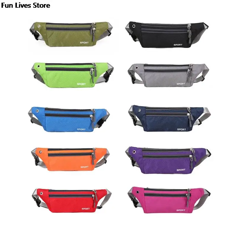 New Cycling Sports Fashion Waist Bag Fitness Running Shoulder Purse Waterproof Gym Fanny Pack Money Pouch Bicycle Belly Pocket