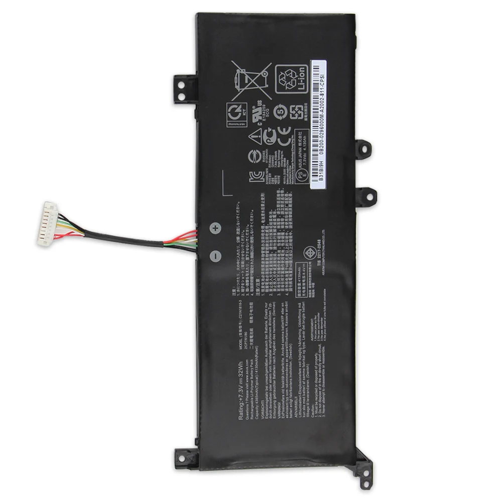 New Replacement Battery C21N1818 For ASUS Vivobook 15 X509 X515 F512UB X512DA X512 A512JA A512 F512 X412 X712 X515E B21N1818