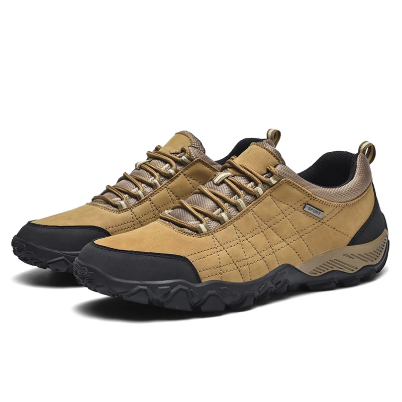Chaussures de randonnée en cuir pour hommes, trekking en plein air, escalade, suivi des sentiers, printemps, automne, nouveau, grande taille 46 47,