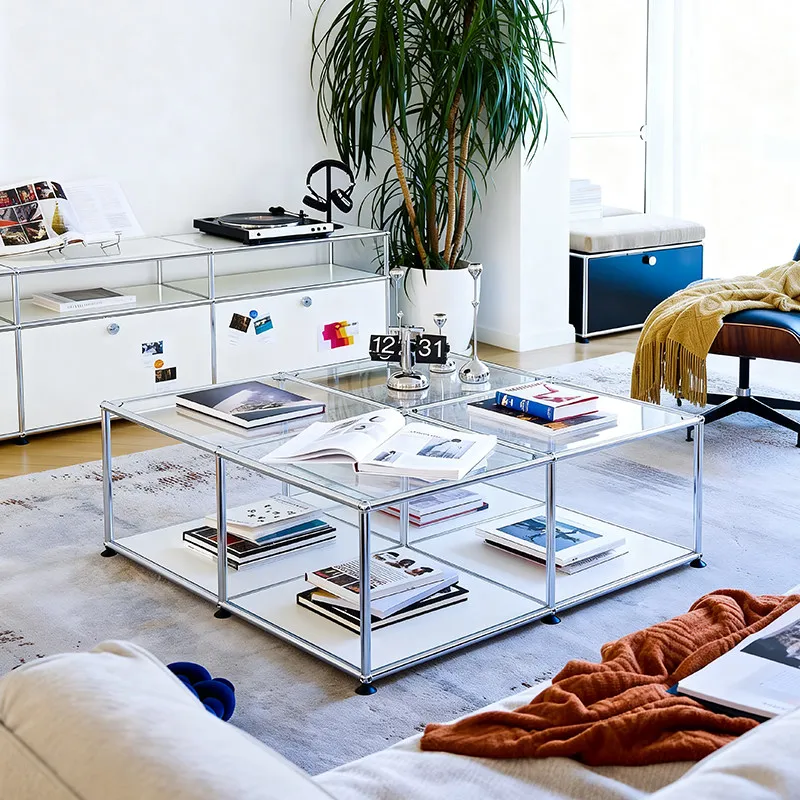 Medieval style living room home module is a combination of glass edges
