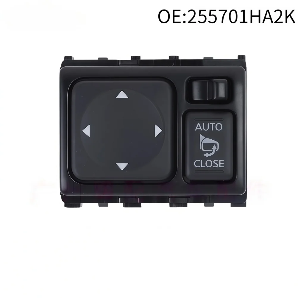 

Rearview Mirror Control Switch 255701HA2K Replacement for NISSAN For JUKE Door Mirror Switch Compatible with OEM Part Number