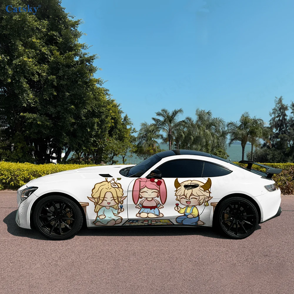 

Children Gomoku Happy Car Vinyl Wraps Decal Self-adhesive PVC Sticker Suitable for Trucks SUV Decoration Auto Accessories Gift