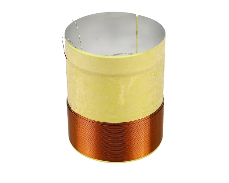 

2 шт., 25,5 мм, басовая звуковая катушка, 8 Ом, НЧ-динамики, запасные части, 25 ядер, белый алюминий, 4 слоя, круглый медный провод