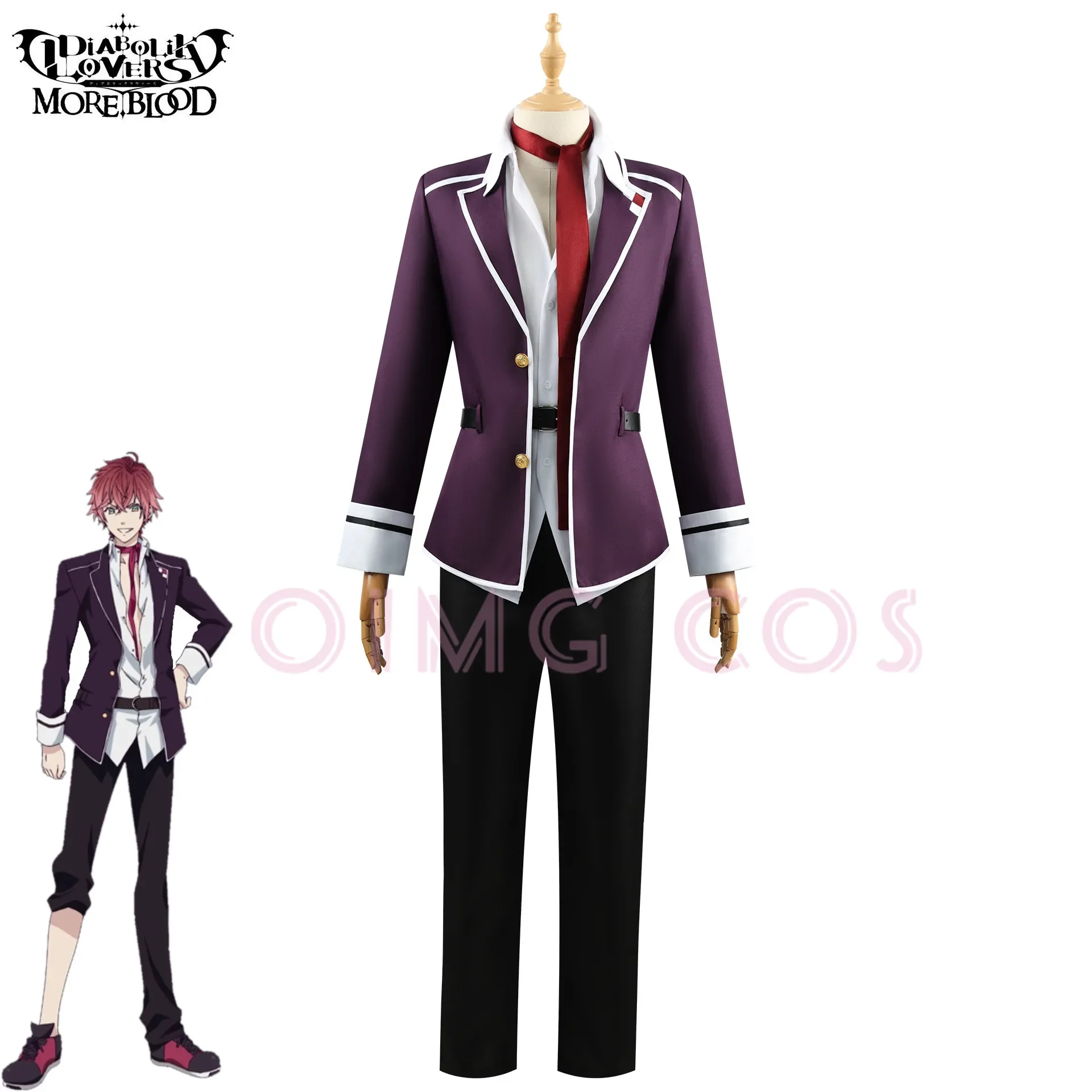 DIABOLIK LOVERS Sakamaki Ayato Cosplay Costume Adult Carnival Uniform  Anime Halloween Party Costumes Masquerade Women Game