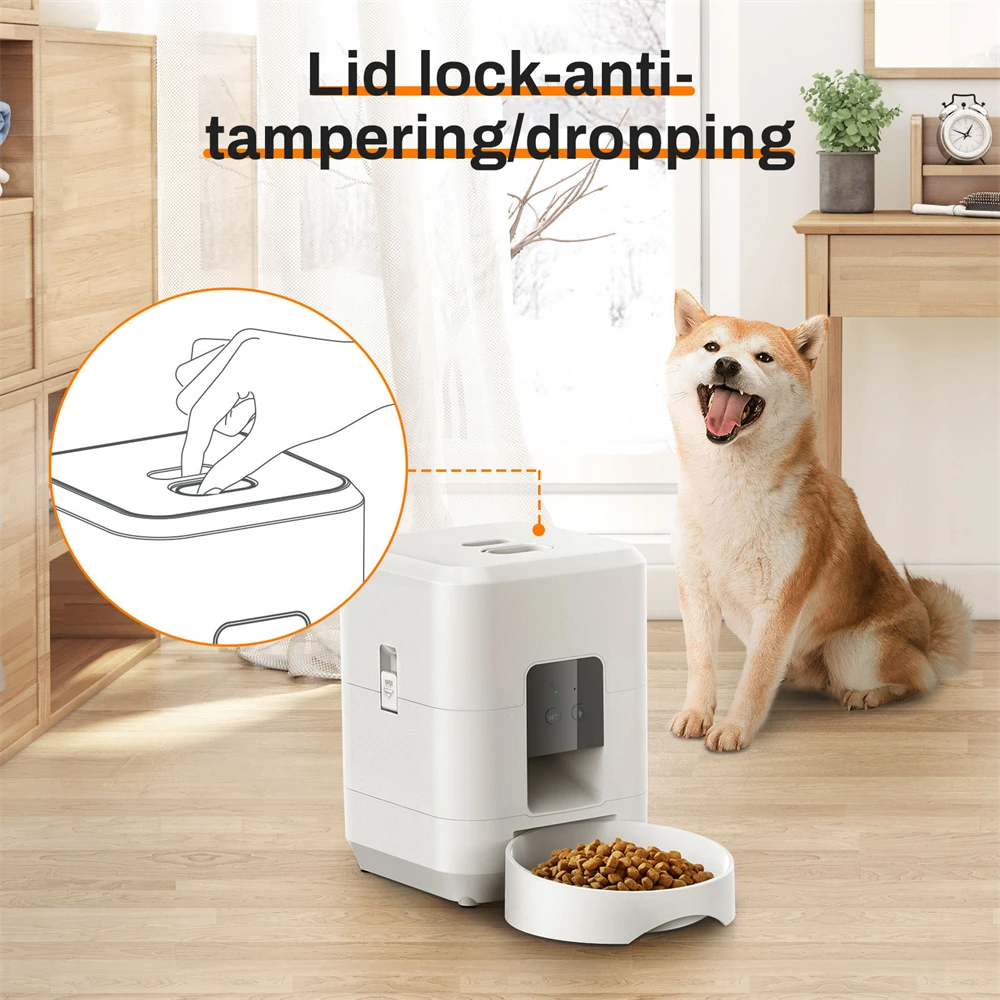 新しい自動ペットフィーダー WiFi バージョン自動猫フード - Pet Supplies Distributor のレビューと価格