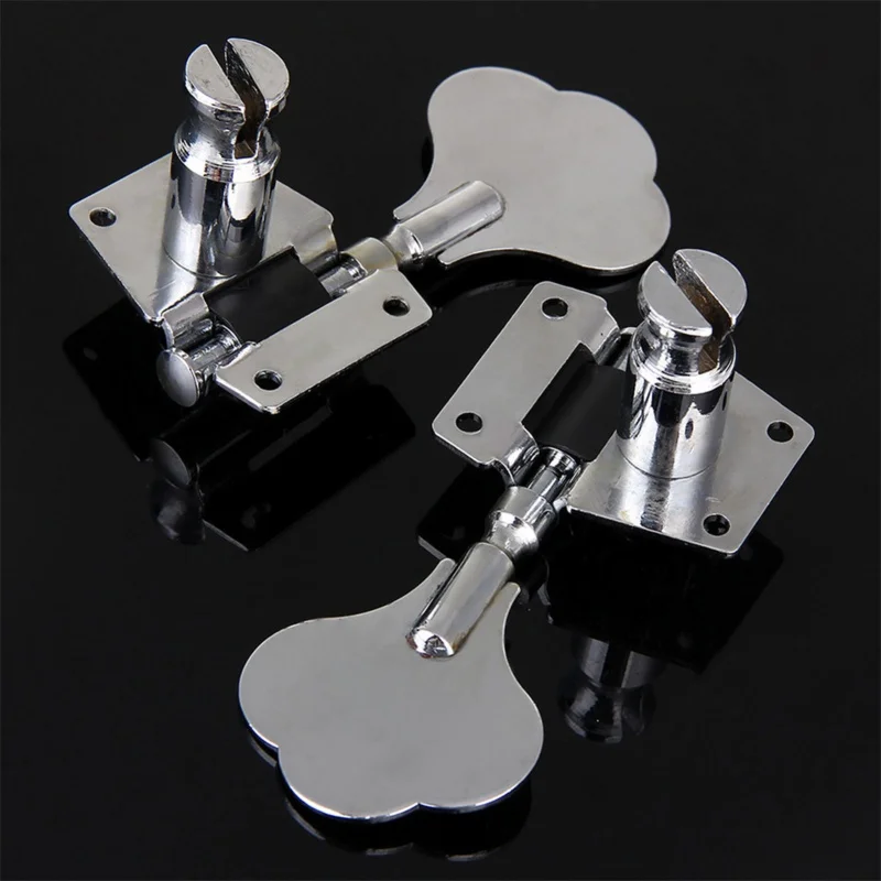 Vintage Jazz Bass Tuning Pegs Open Geared Machine Heads For Electric Bass Guitar Chrome Plated Tuners Replacement Accessories