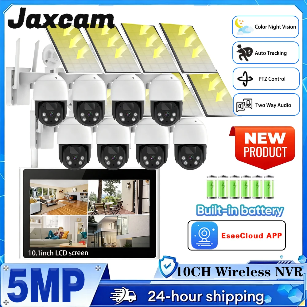 10CH 5MP Wifi Solar…