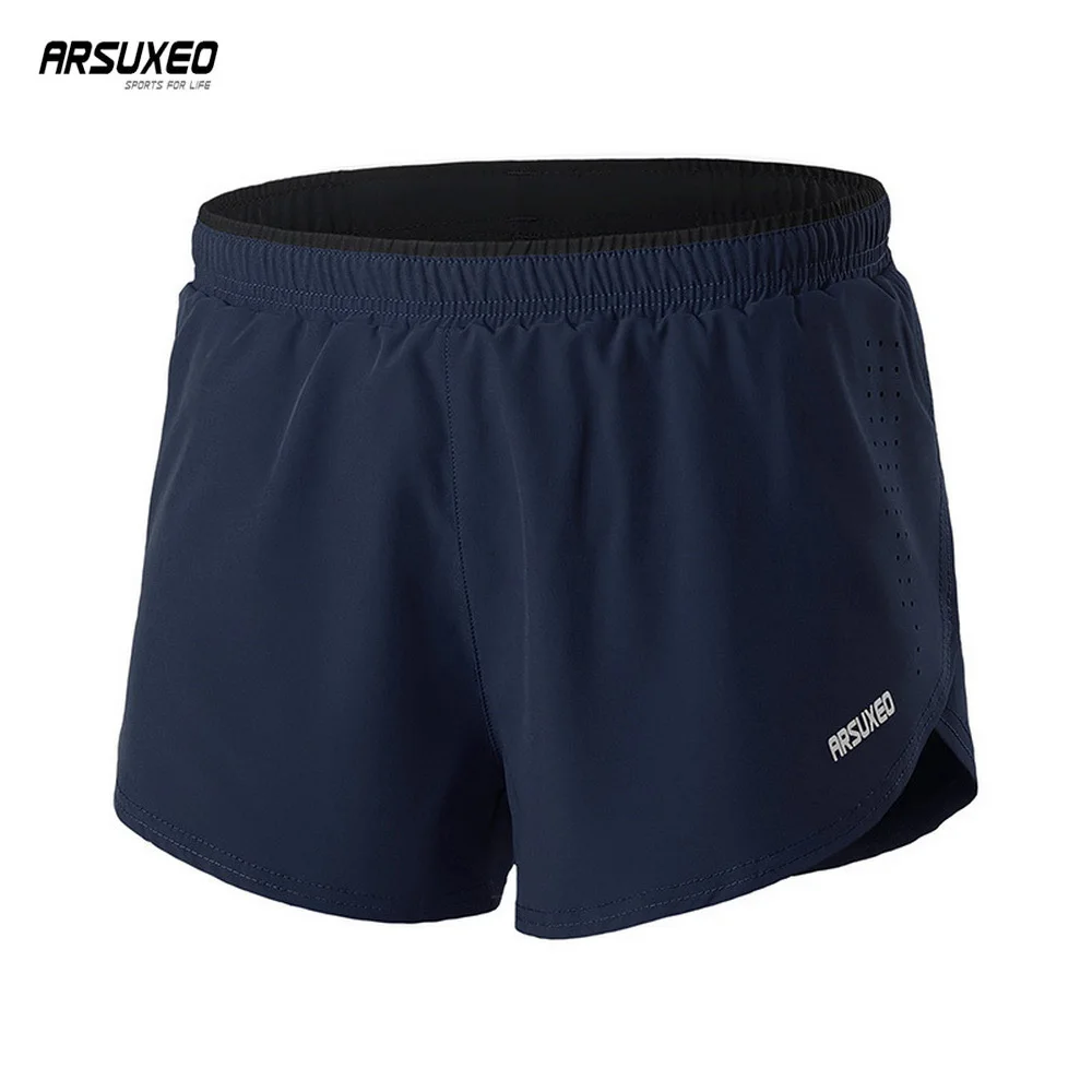 ARSUXEO Men Sports Running 2 In 1 With Er Gym Training Exercise Shorts Quick Dry Breathable Outdoor Jogging Short Pant