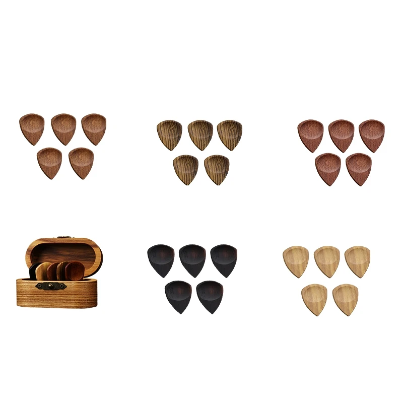 

Grooved Guitar Picks, Wooden Guitar Picks, Wooden Guitar Picks For Electric, Acoustic Or Bass Guitar