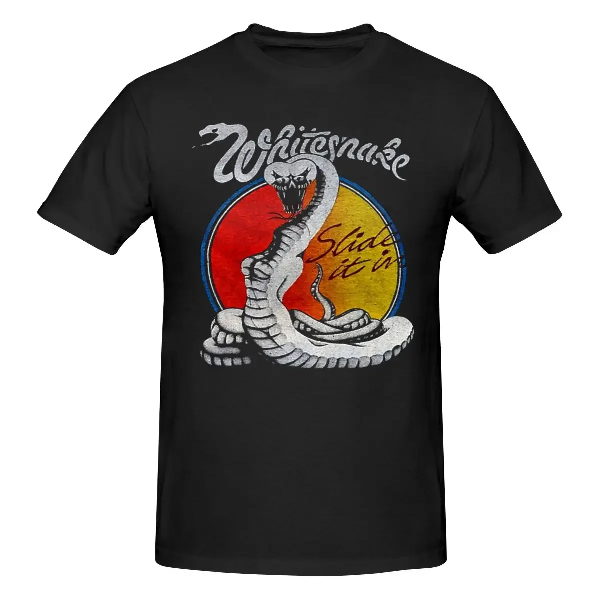 

Whitesnake Men's Classic Unisex Cotton T-Shirt for Men & Women, Classic Tee