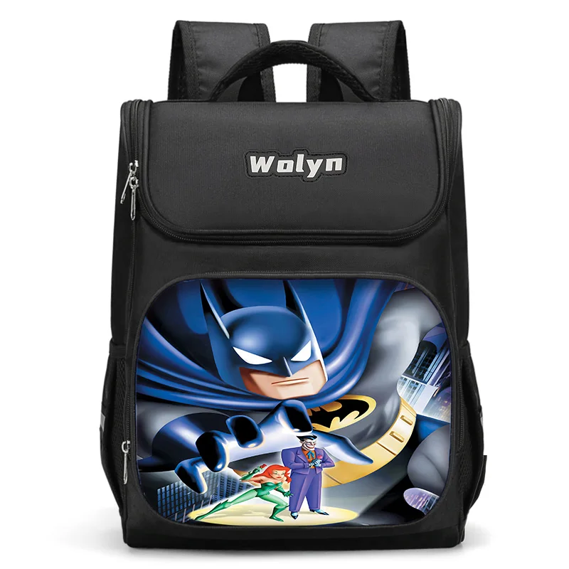 

Super Hero B-BatmanS LOGO Large Child Backpack Boy Girls School Bag For Men Women Traveling Backpack Durable Multi Compartmen