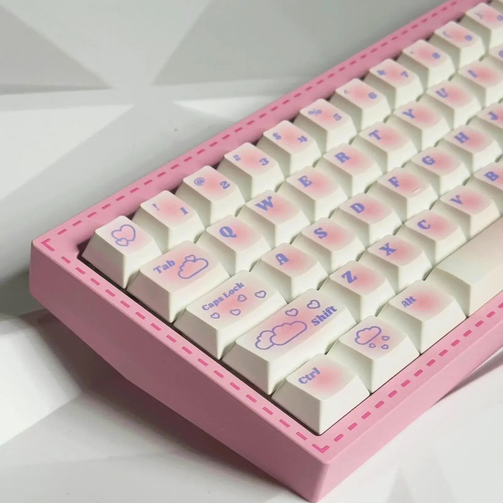 Clouds' Worries Theme Keycaps Set PBT 140key Cherry Profile Custom Original Handmade Keycaps for Mechanical Keyboard Accessories