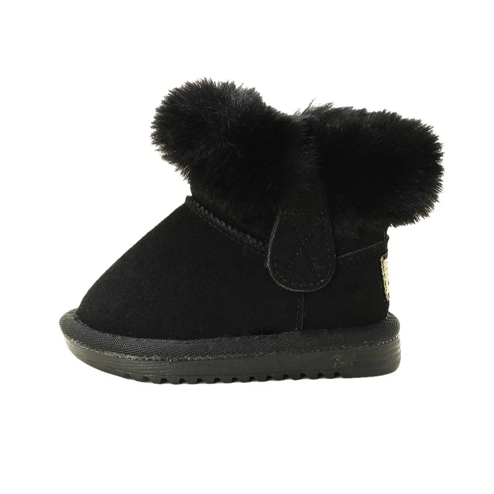 العلامة التجارية الطفل حذاء الثلوج 2025 الخريف جديد حذاء قطني للأطفال مع سميكة المخملية حذاء طفل خطوة حذاء موضة فتاة الأحذية بوتاس نينا #5