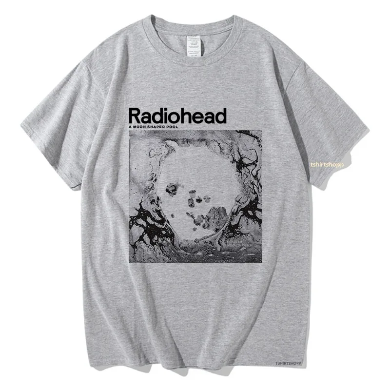 A Moon Shaped Pool T Shirt Radiohead Men/women Harajuku Vintage Graphic 100% Cotton T Shirt Classic Unisex High Quality T Shirts