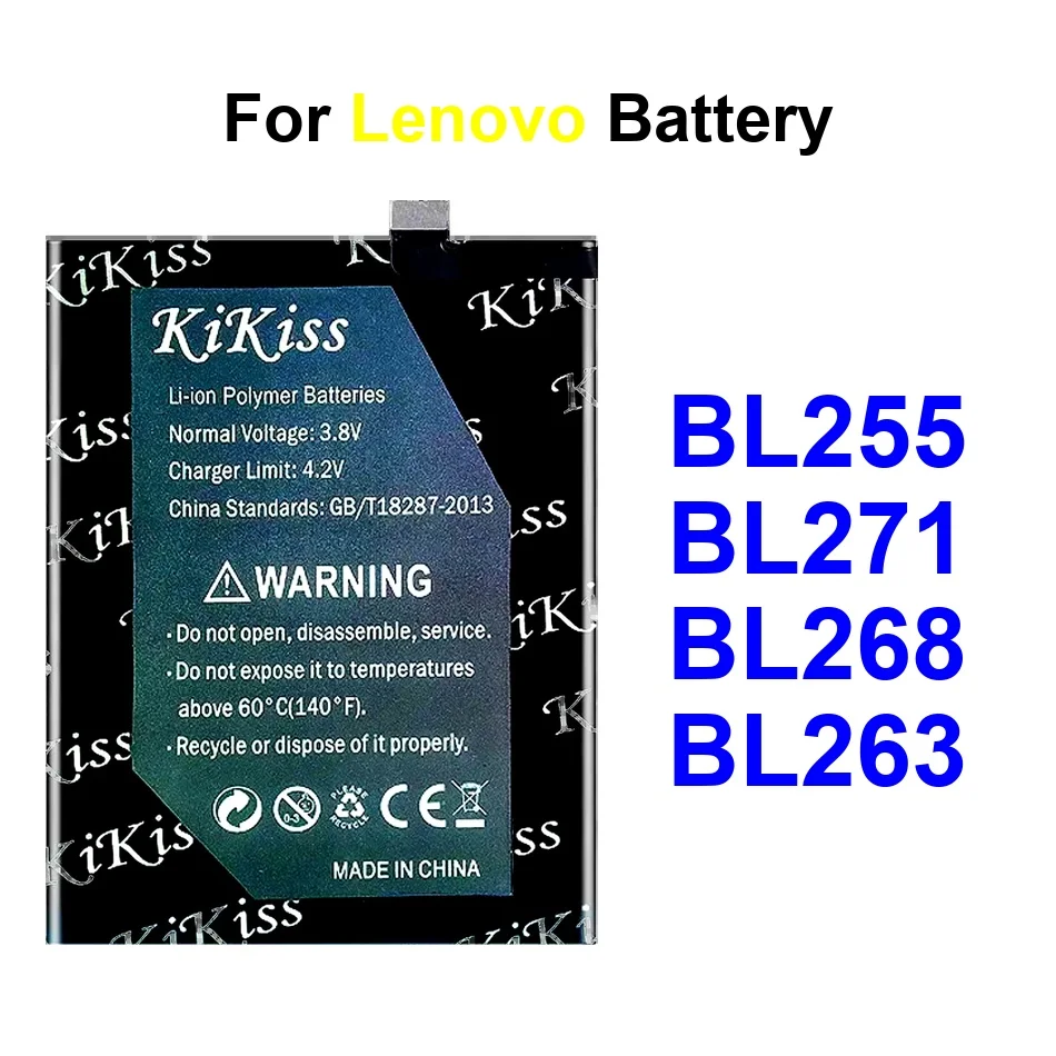 

Аккумулятор для мобильного телефона премиум-класса, замена BL263 BL268 BL271, 4200-5500 мАч, для Lenovo Zuk Z1 Z2 Xzuk Z2131 Edge Pro