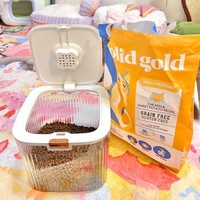 Flip Cover Dog Food Storage Container Transparent Large Capacity Cat Dry Food Box Sealed Plastic Pet Food Storage Barrel