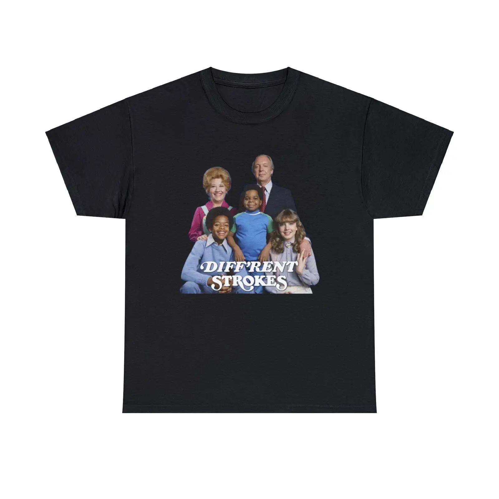 Diff'rent Strokes Heavy Cotton Tee, Conrad Bain, Gary Coleman, Todd Bridges