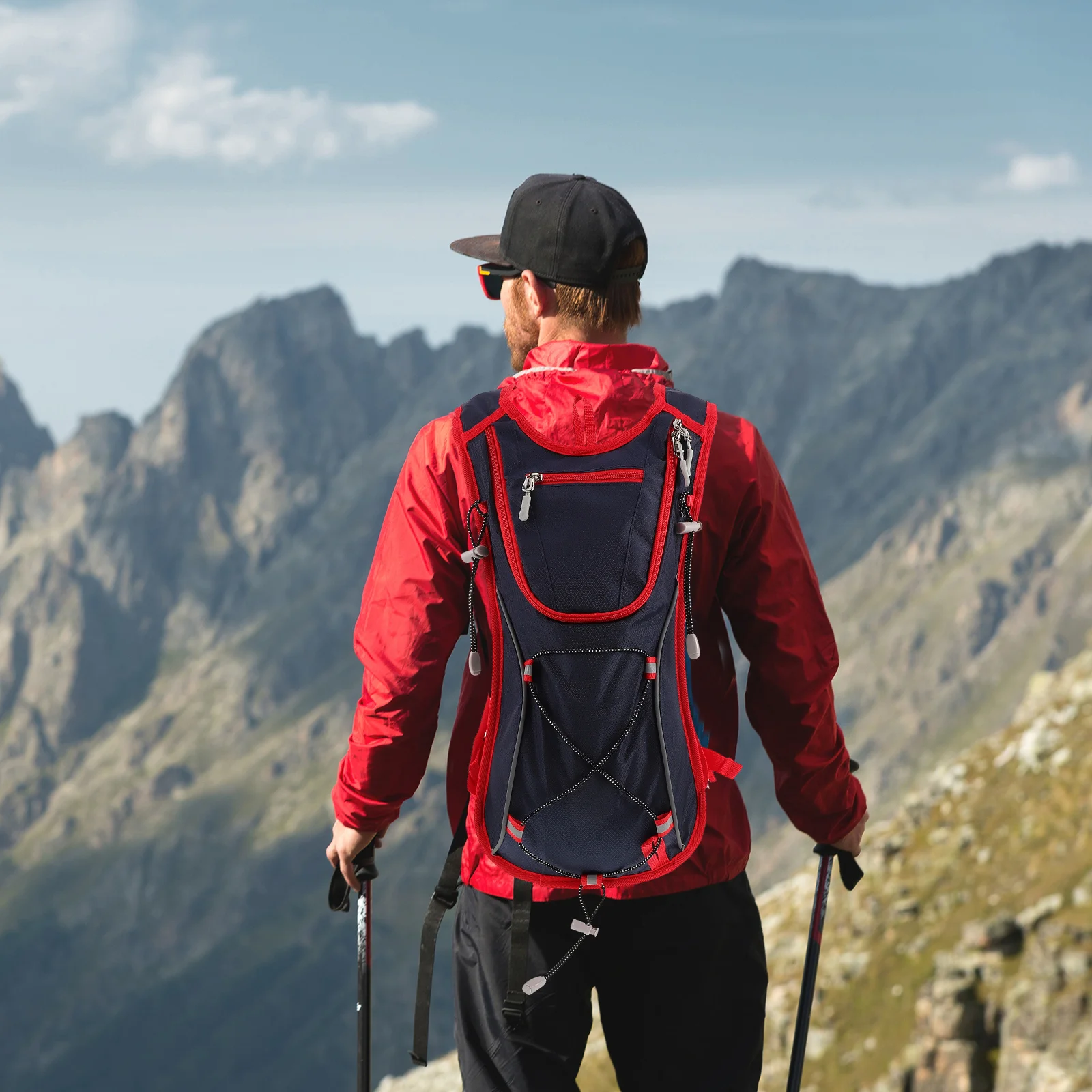 

Water Backpack for Hiking Running Cycling Lightweight Outdoor Sports Backpack with Large Capacity Pockets Hydration Compatible