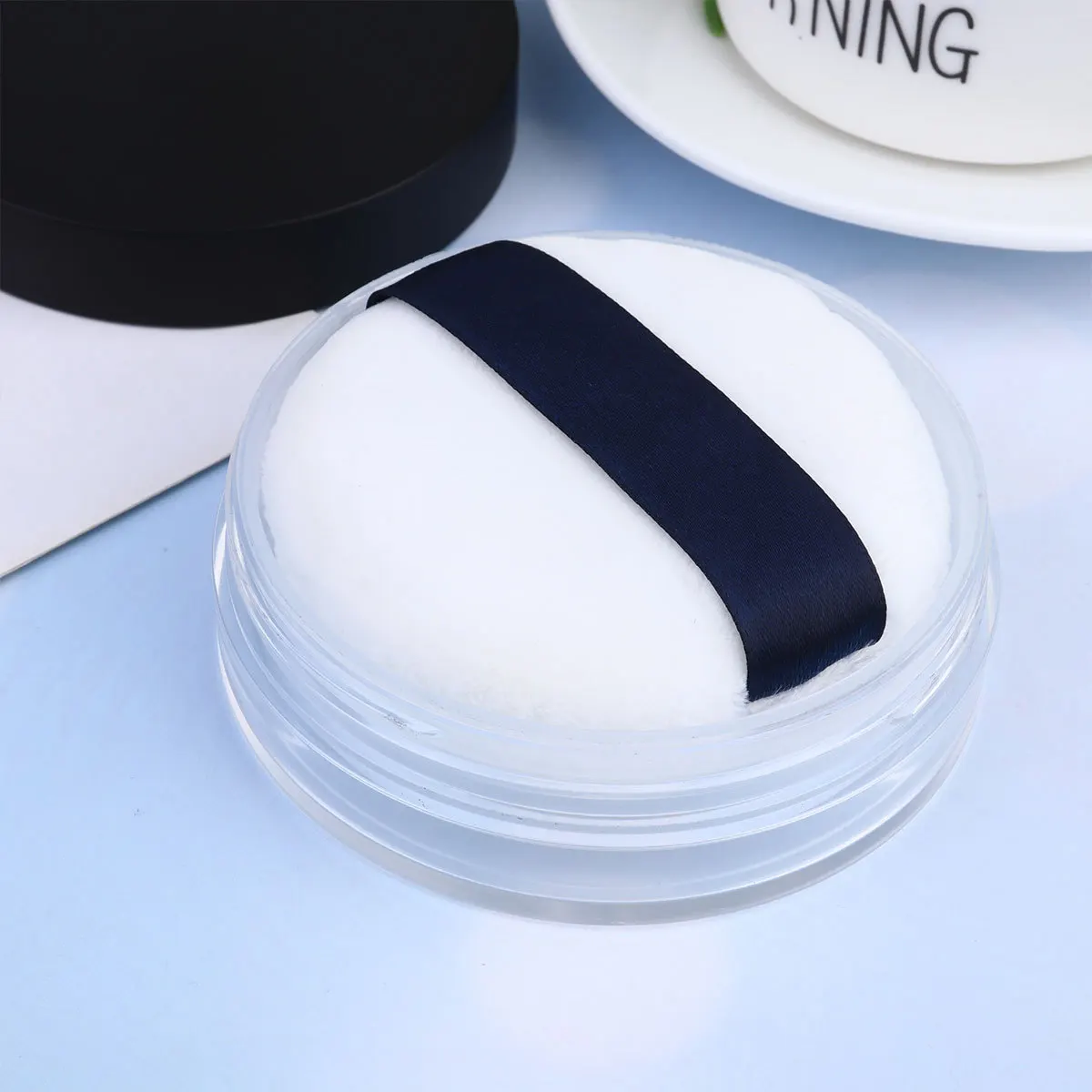 20G Empty Plastic Makeup Container Reusable Powder Jar Portable Travel Organizer Small Size For Loose Powder Blusher