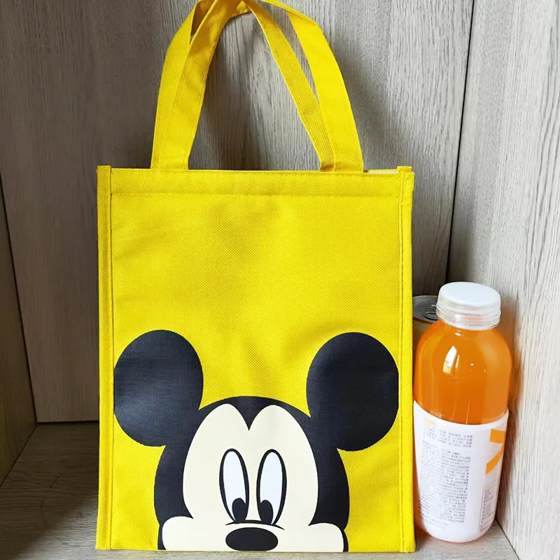 Disney Mickey Mouse Large Capacity Portable Lunch Bags Thermal Insulation Lunch Box Storage Bag Children\'s School Lunch Box Bags